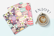 Macaron and Vanilla flowers, a Pattern Graphic by Yummy (Thumbnail 7 of 7)