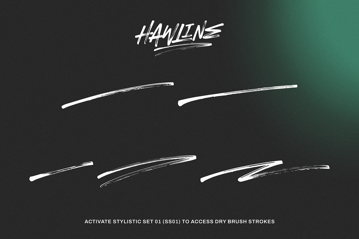 Hawline Inked – Expressive Font, a Handwritten Font by Negara Studio (Photo 9 of 10)