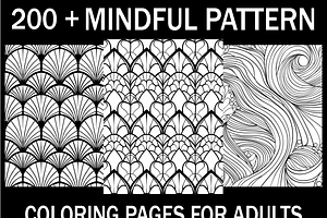 Mindful Pattern Coloring Pages