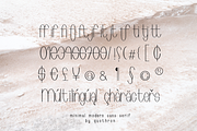 Primitivly Minimal Modern Sans Serif, a Sans Serif Font by Quothron (Thumbnail 8 of 8)