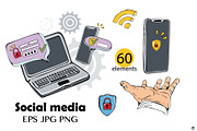 Social media, an Object Illustration by Olillia (Thumbnail 6 of 8)