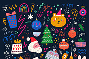 Cristmas holiday set, a Seasonal Illustration by MoleskoStudio (Thumbnail 3 of 18)