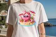 Pink Summer Home Sublimation Clipart, an Illustration by SVGArt (Thumbnail 5 of 8)