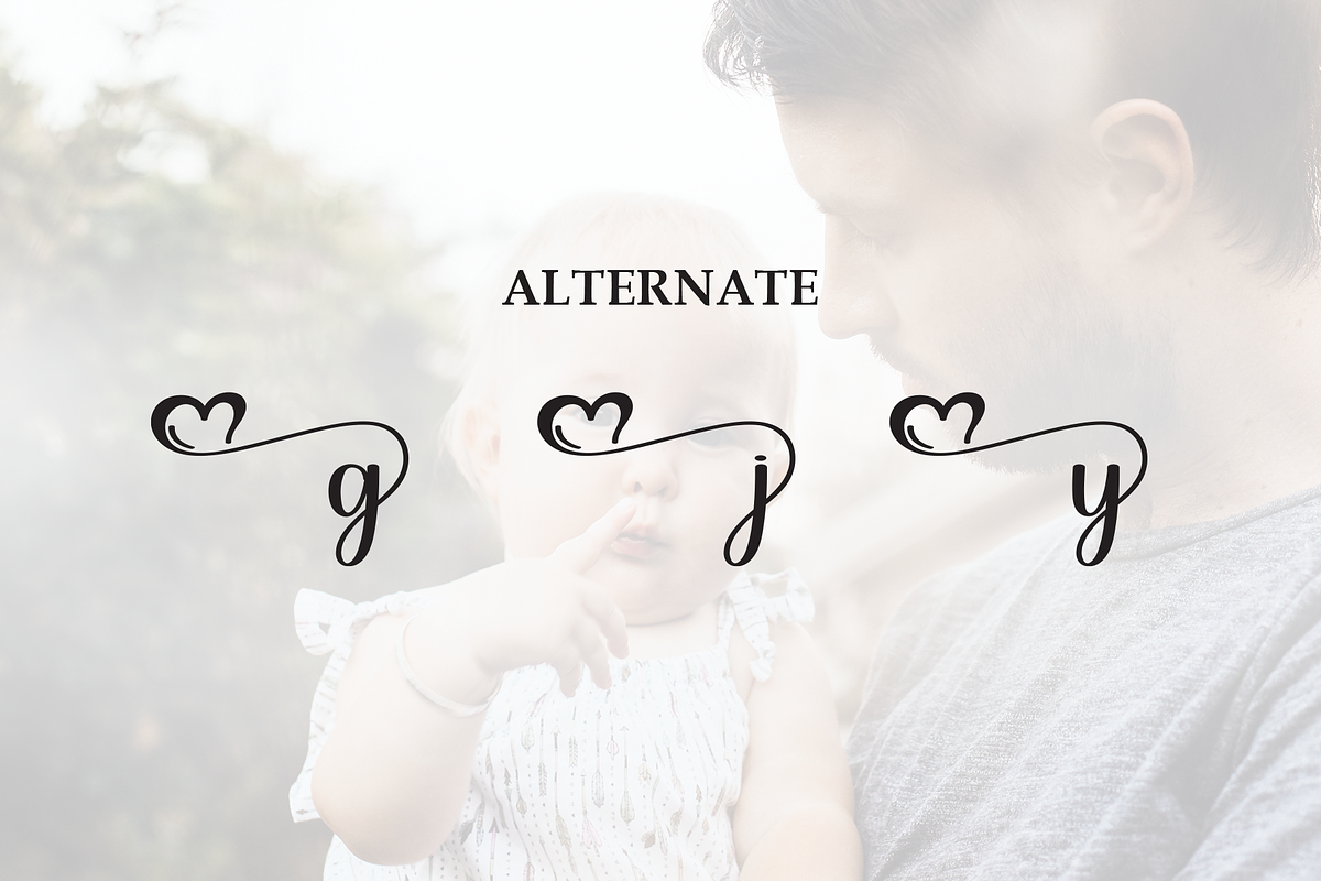 Daddy | Script Font, a Handwritten Font by Scratchones (Photo 8 of 9)