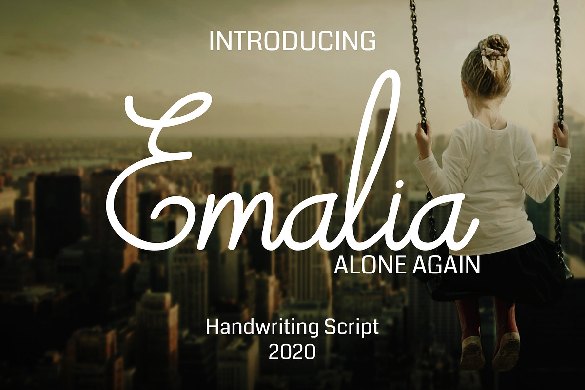 Emalia | Handwritten Script Font, a Script Font by JprintStudio (Photo 1 of 5)