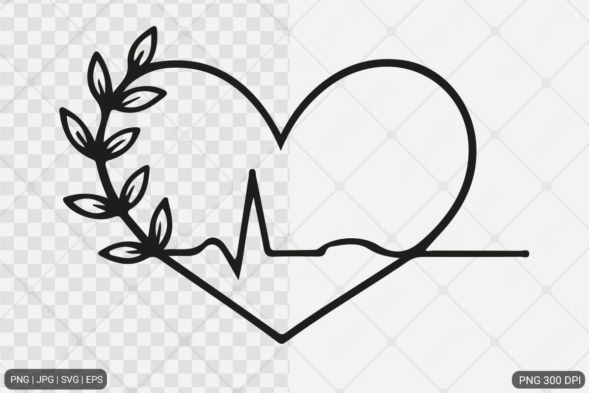 Heartbeat SVG PNG Design Bundle, an Illustration by Actual Pixel (Photo 2 of 12)