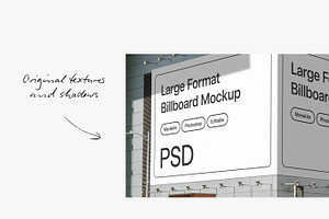 Urban Corner Billboard Mockup PSD