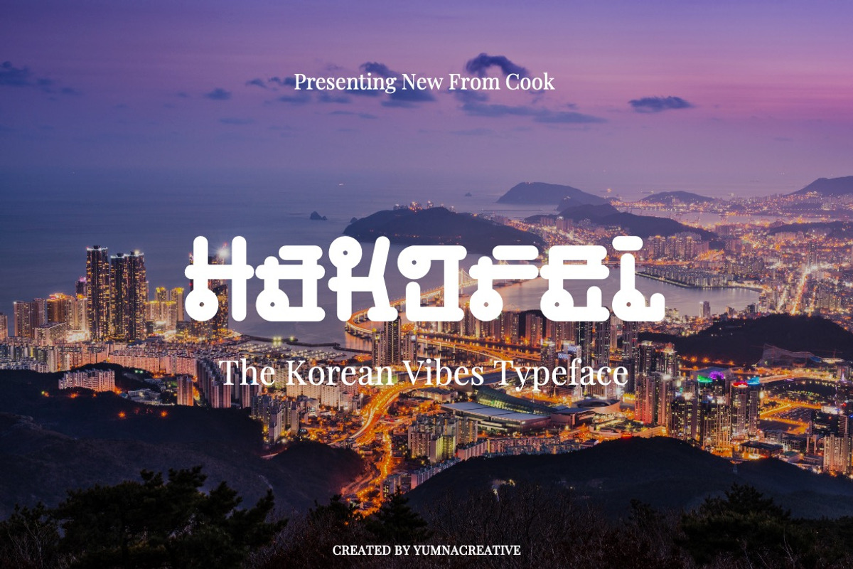 Hakorel - Korean Font, a Sans Serif Font by Dhabee (Photo 1 of 8)