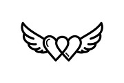 50 Love Bond Heart Icons Vector Bund, an Illustration by Designs_River (Thumbnail 40 of 46)