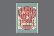 Mexican Party vector poster set., a Food Illustration by PoPaShop (Thumbnail 10 of 10)