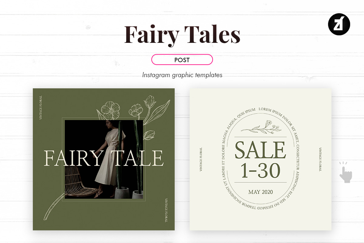 Fairy tales social media template, a Social Media Template by Chanut is industries (Photo 2 of 11)