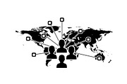Global Network Silhouettes, a Graphic by hafijul (Thumbnail 6 of 14)