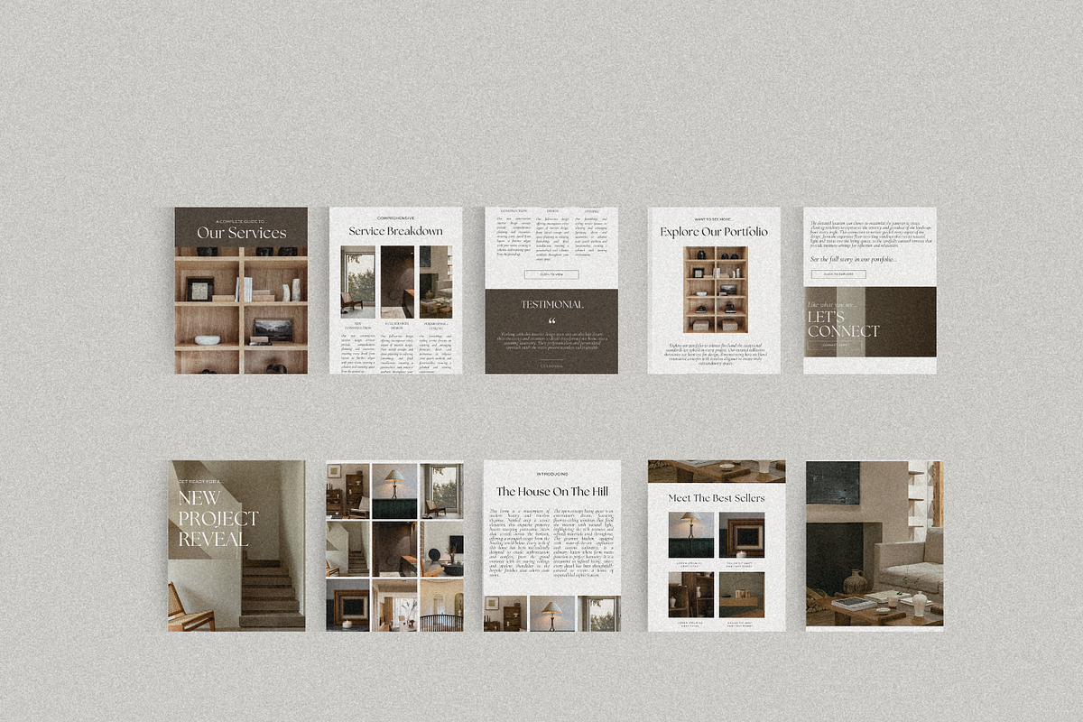 Interior Design Newsletter Templates, an Email Template by shopthestudioisla (Photo 3 of 5)