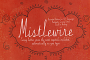 Mistlewire - Textured Script Font, a Handwritten Font by Lilithcollageart (Thumbnail 1 of 12)