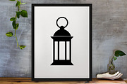 Lamp Silhouette SVG, a Technology Illustration by newminddesign (Thumbnail 3 of 5)