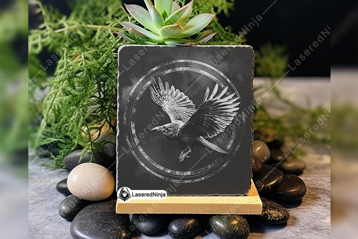 Flying Raven Mysterious Dark Circle, a Background Graphic by LaseredNinja (Photo 5 of 7)
