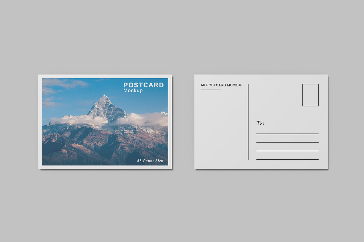 Postcard Mockup, a Print Template by Amigos__46 (Photo 4 of 18)