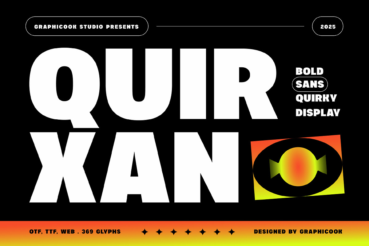 Quirxan, a Sans Serif Font by graphicook (Photo 1 of 10)