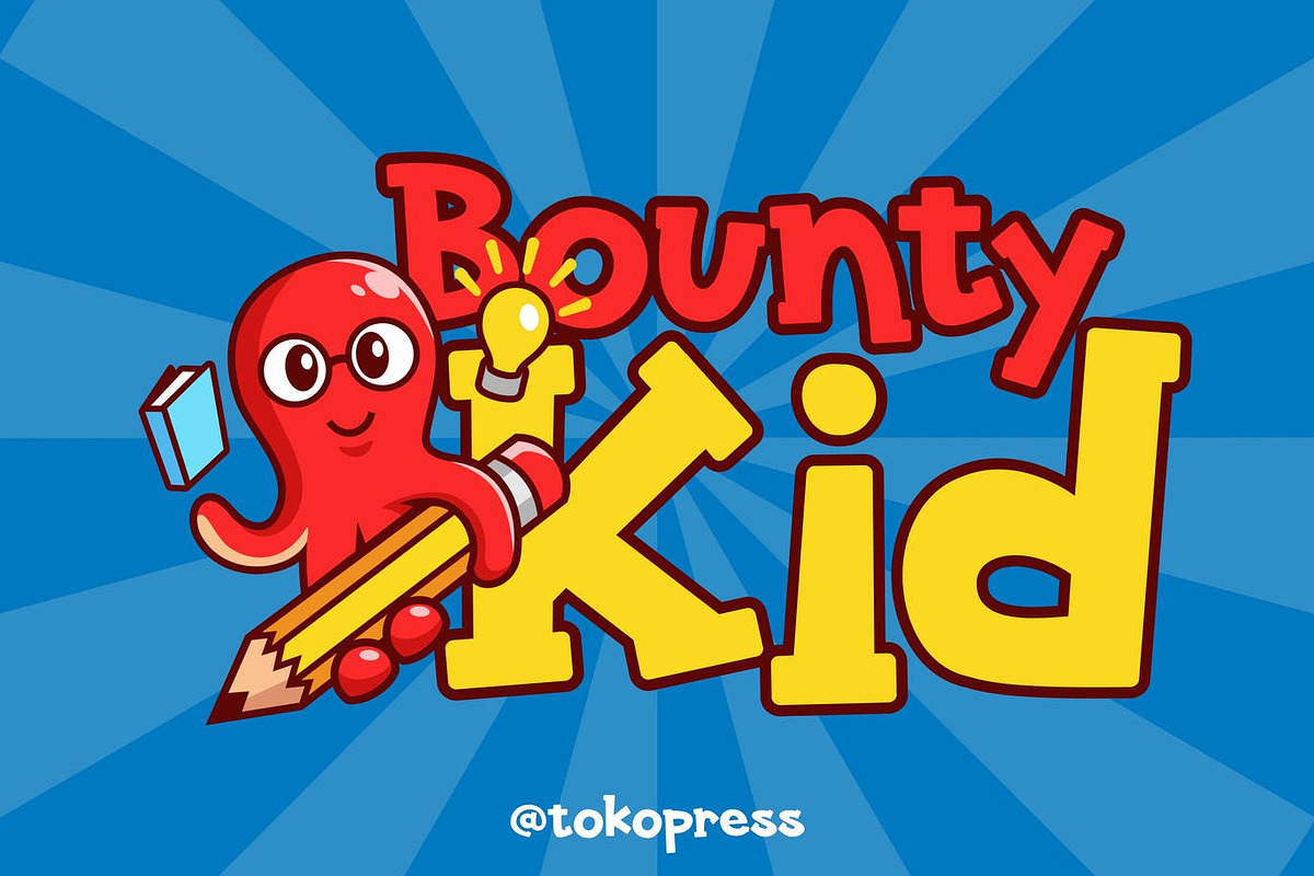 Bounty Kid - Cartoon Font, a Serif Font by TokoPress (Photo 1 of 10)