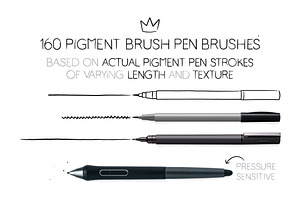 Pigment Pen Brushes