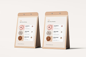 Table Menu Mockup