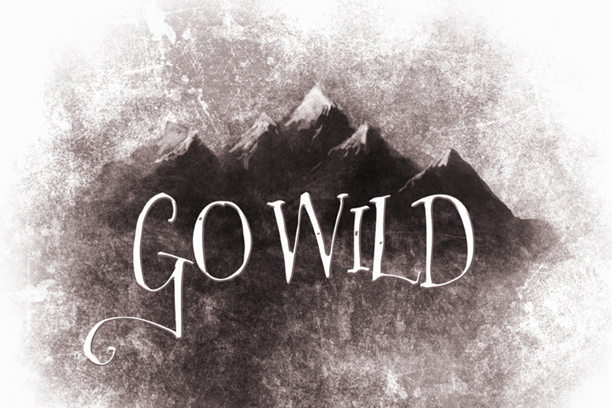 Go Wild Mountain Scene, an Illustration by Digital Art Downloads (Photo 1 of 4)