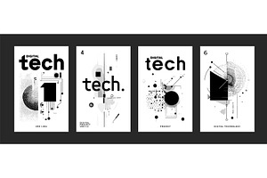 Digital tech flyers. Cyber future, a Technology Illustration by Stock-Smart-Start