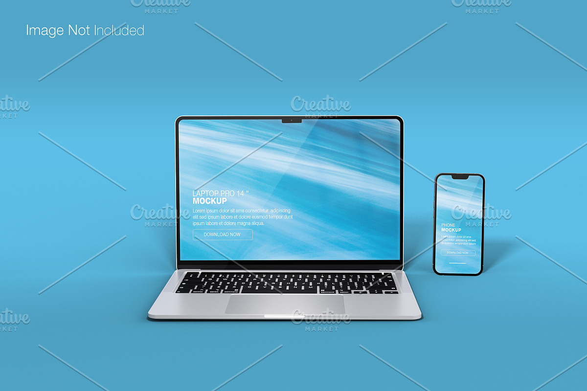 Realistic macbook pro 14 inch mockup, a Mac Mockup by Raihan Rahman (Photo 15 of 21)