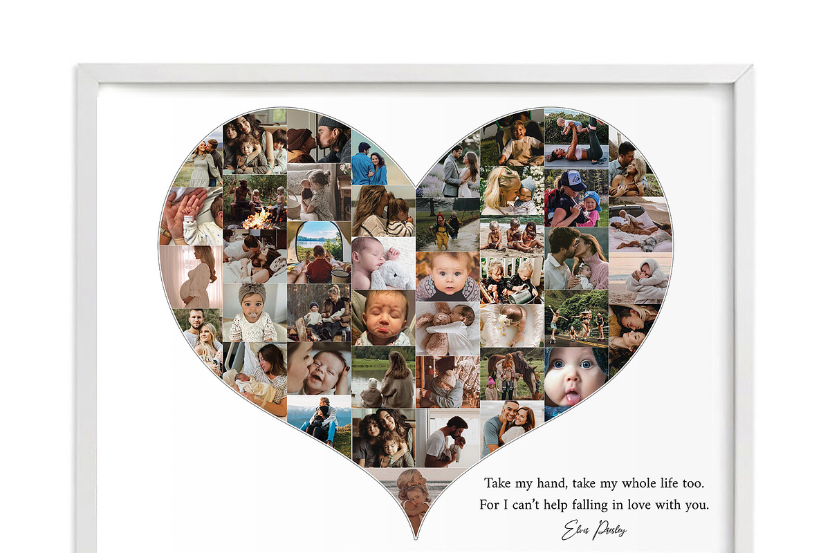 Heart Shape Photo Collage, a Poster Template by AIW SOLUTIONS (Photo 7 of 7)