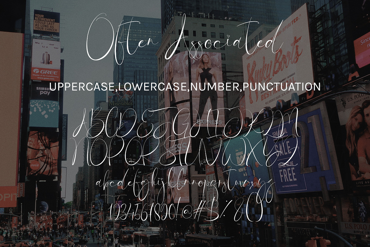 Often Associated, a Handwritten Font by HaKi Studio (Photo 5 of 5)