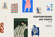 CONTEMPORARY ART PRINTS - 200 Bundle, a Background Graphic by Tomasz Ganclerz (Thumbnail 1 of 14)