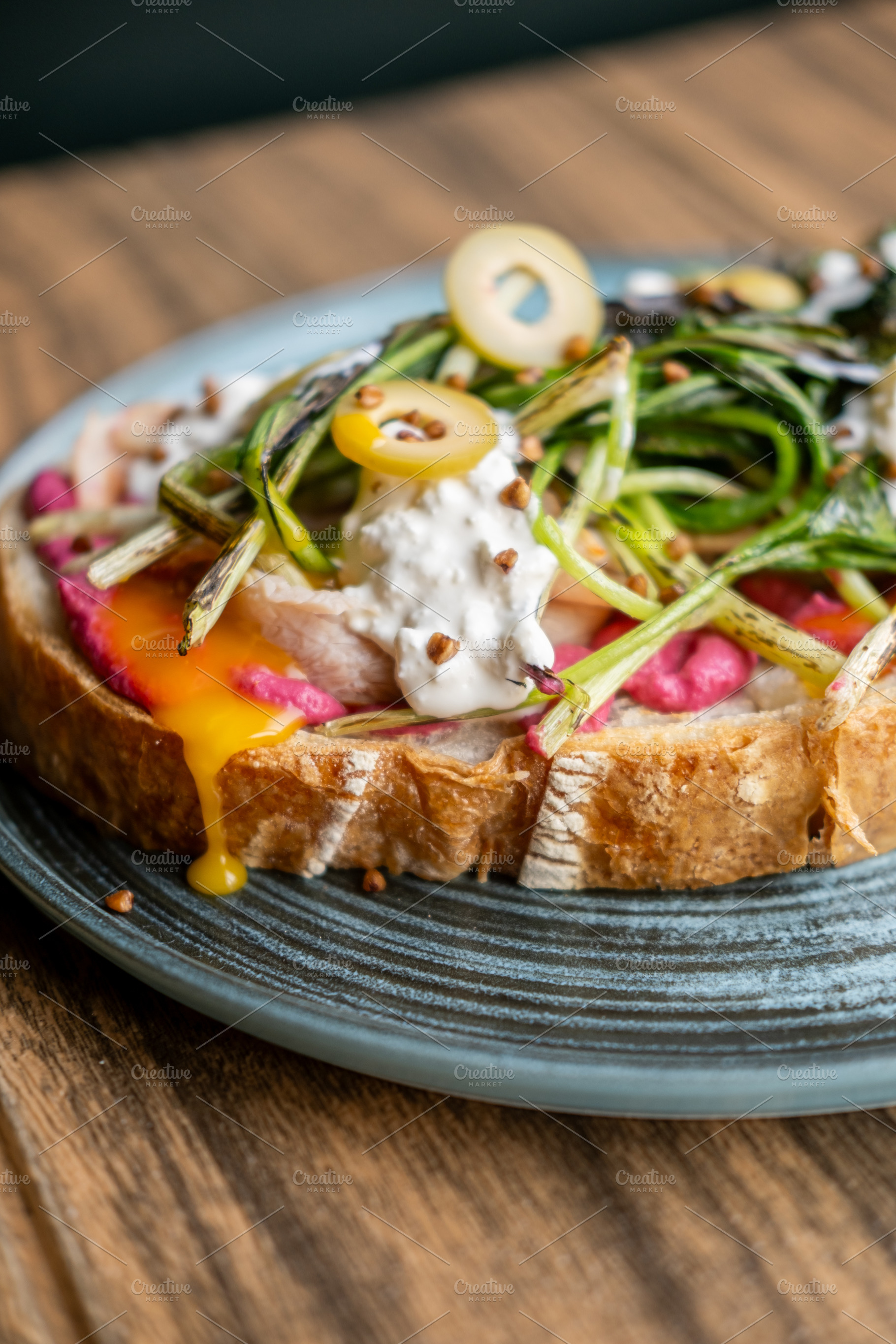 Appetizing lunch portion dish sandwich sauce plate, a Food & Drink Photo by Photo Drive Studio