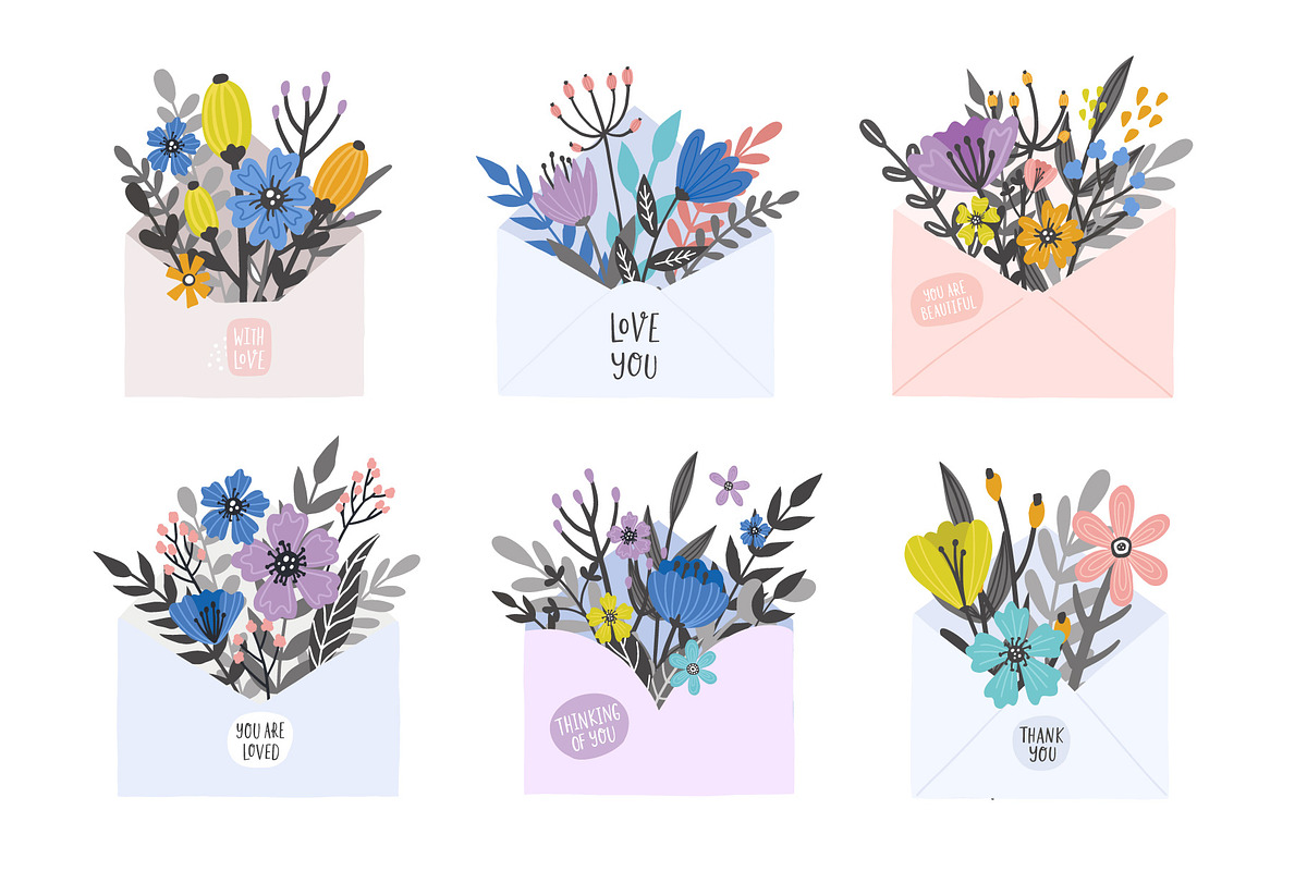 Modern floral spring set, an Object Graphic by MaNechaeva (Photo 5 of 13)