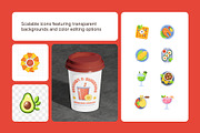 100 Food Flat Icons, an Emoji Icon by Prosymbols (Thumbnail 4 of 11)