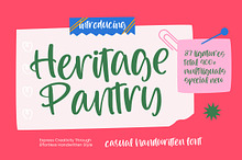 Heritage Pantry Casual Handwritten