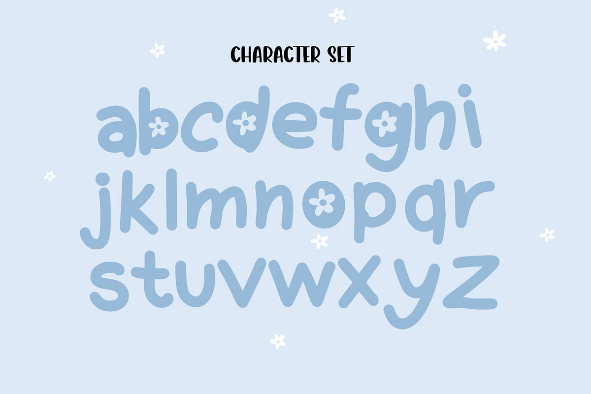 Bubble Flower- Handwritten font, a Handwritten Font by Waterystrokes (Photo 5 of 8)