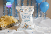 Airplane 1st Bday Chips Bag Wrapper, a Templates & Theme by VeliusCreativeStudio (Thumbnail 1 of 2)