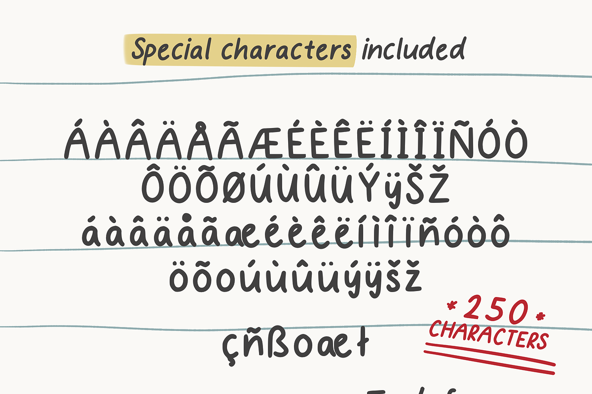 Noted Handwritten Font Bundle, a Sans Serif Font by KDigitalStudio (Photo 6 of 8)