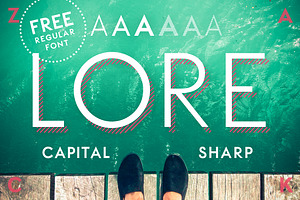 LORE - Geometric Capital Font