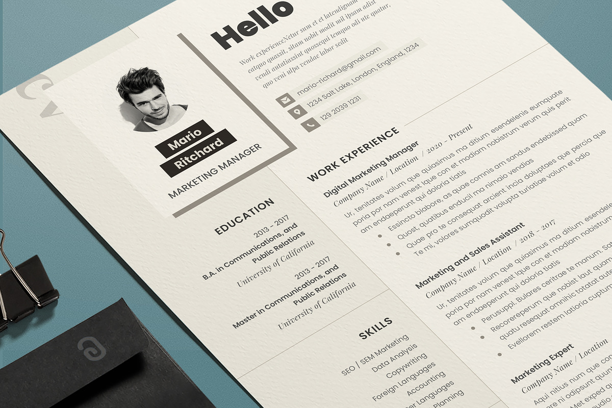 Resume Template for Word, a Resume Template by Estartshop (Photo 4 of 5)