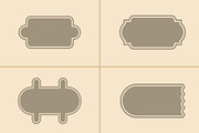 50 Vintage Label Shape Collection, a Decorative Illustration by Photoshop Action (Thumbnail 15 of 15)