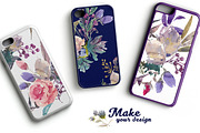 Meadow watercolor floral set, a Decorative Illustration by Tamaretto (Thumbnail 2 of 8)