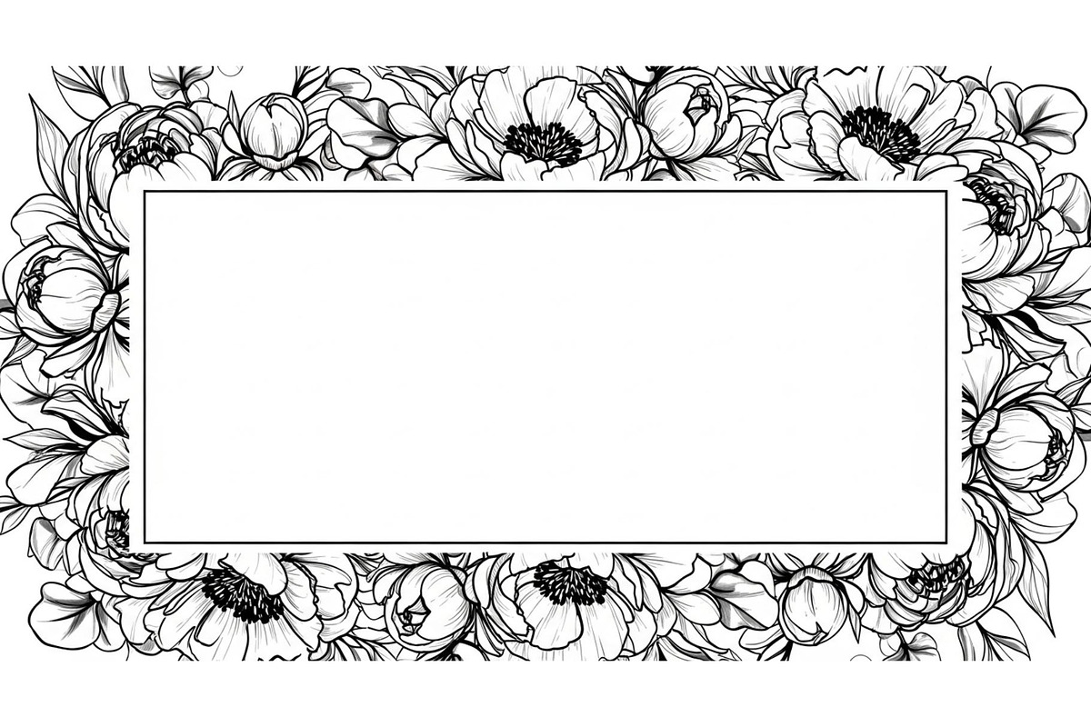 Floral Frame SVG Bundle, an Illustration by Gaye Art (Photo 4 of 31)