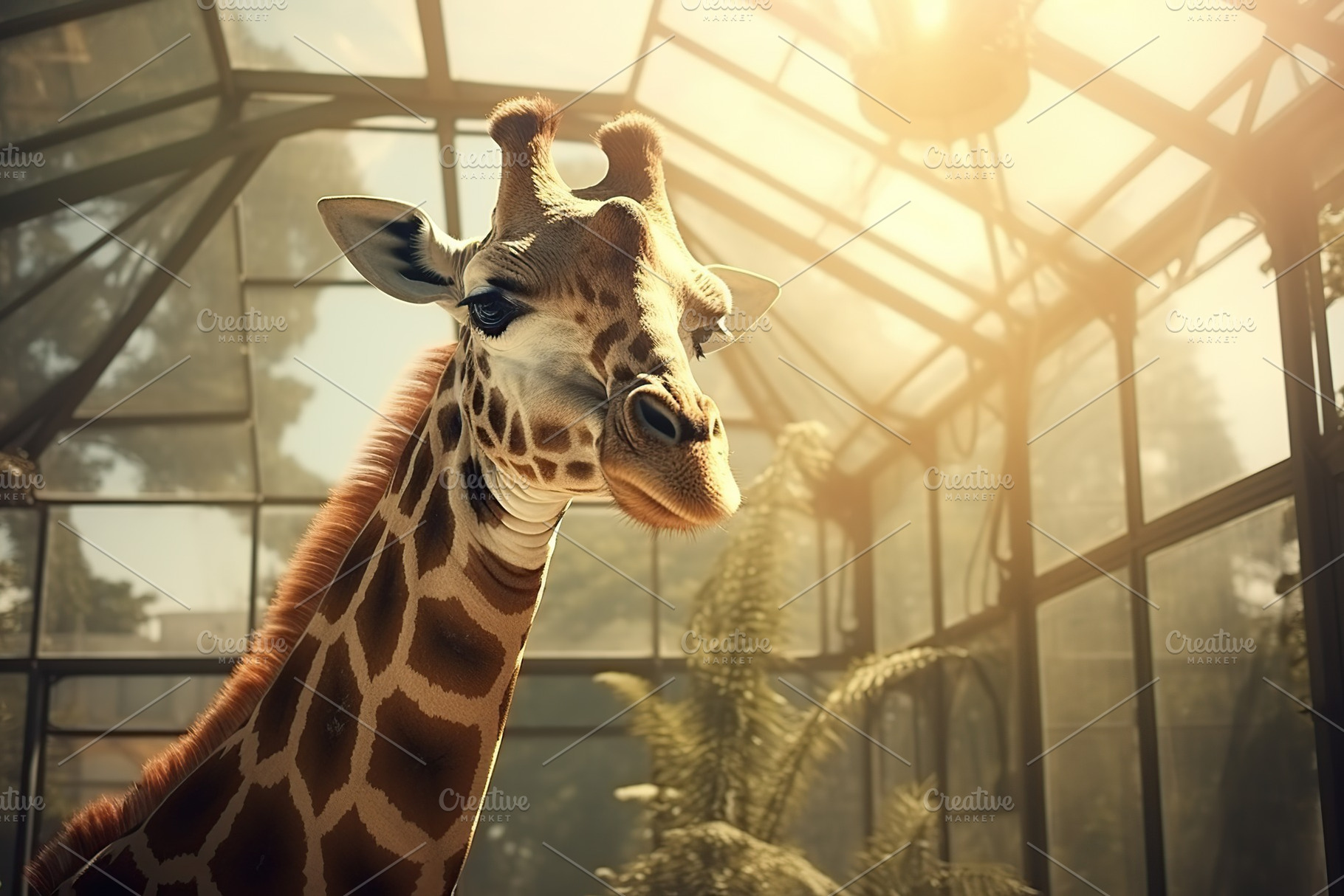 Young giraffe at the zoo, an Animal Photo by AlyaAnd