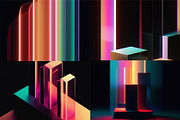 Chroma Glass Abstract Backgrounds, a Background Graphic by codetoform (Thumbnail 2 of 7)