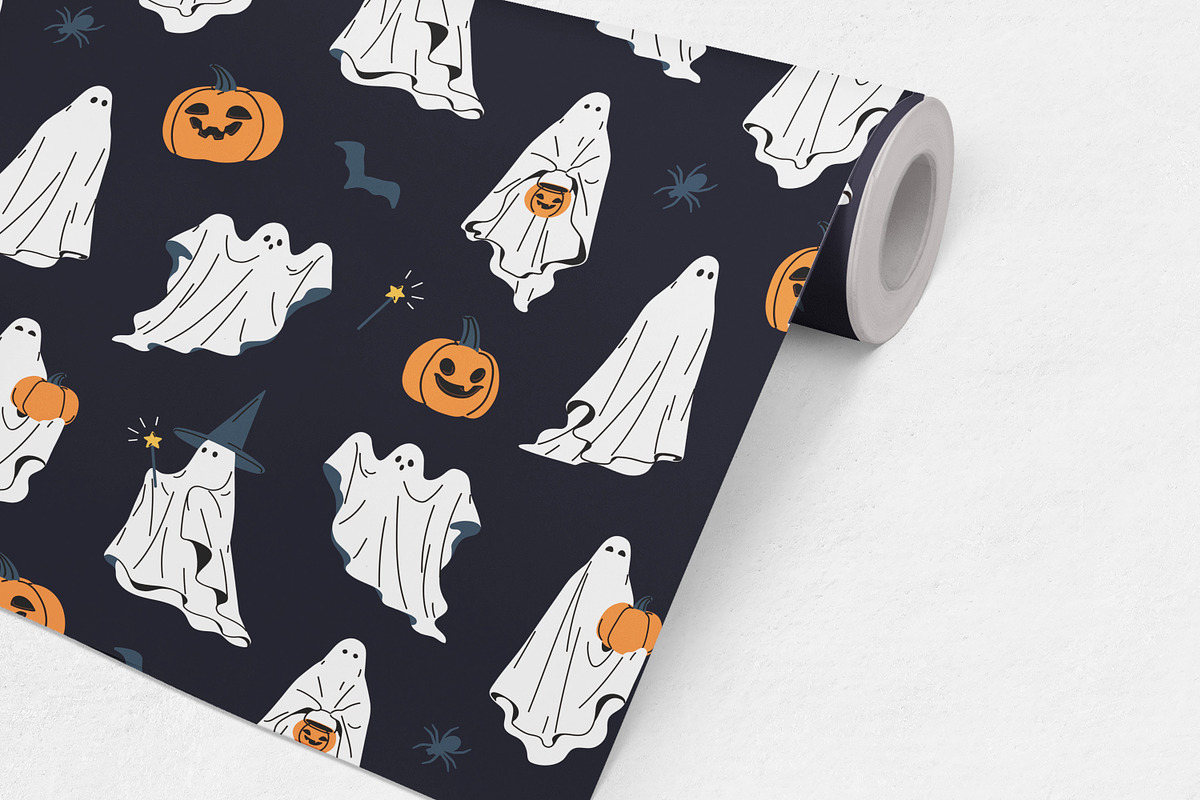 Happy Halloween, seamless patterns, a Pattern Graphic by Good Studio (Photo 8 of 11)