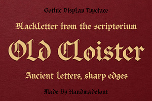 Old Cloister Font