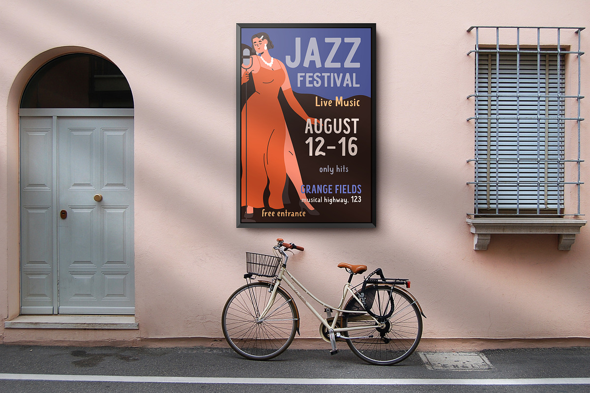 Jazz music concert, posters designs, a Background Graphic by Good Studio (Photo 6 of 7)