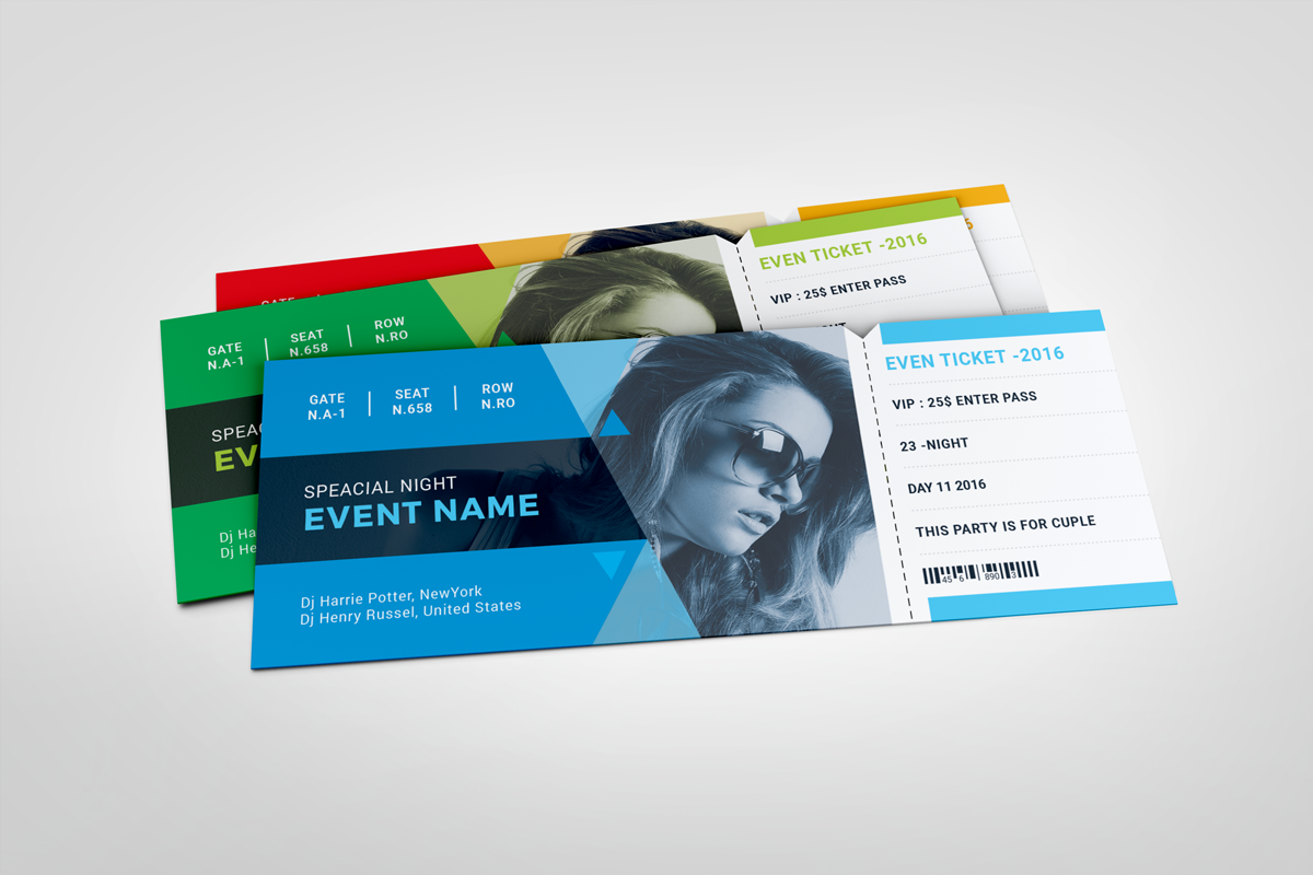 Music Night Event Ticket, a Card Template by White Graphic (Photo 5 of 6)