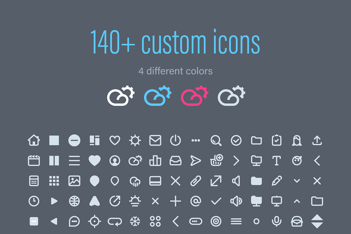 Flat UI Pack 1, an iPhone Mockup by Vectorminator (Photo 19 of 20)